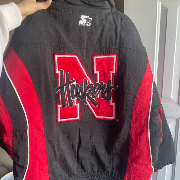vintage 90s nebraska starter windbreaker - Picture 3 of 5